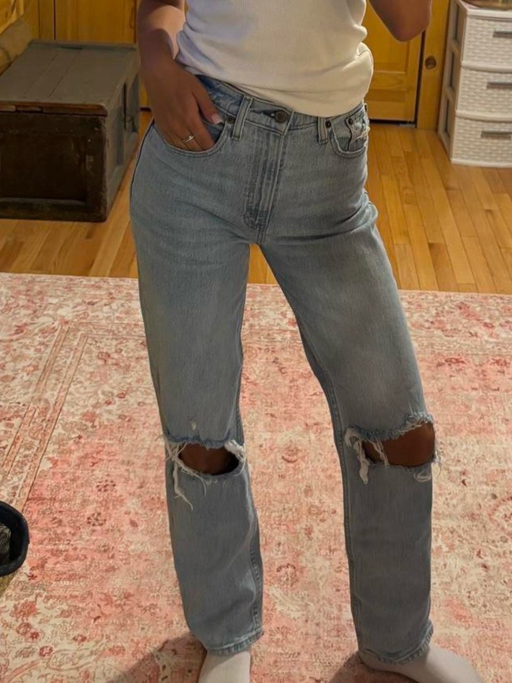 Abercrombie Distressed High-Rise Women’s Jeans